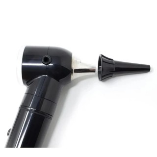 Otoscopio Riester E-SCOPE luz halógena Fibra óptica negro