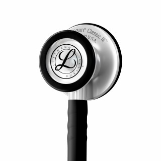 Detalle de campana de acero inoxidable del Littmann Classic III negro 5620C
