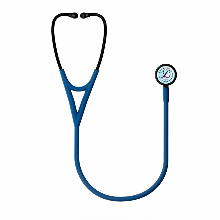 Fonendoscopio Littmann Cardiology IV 6242C azul oscuro con acabado arcoíris