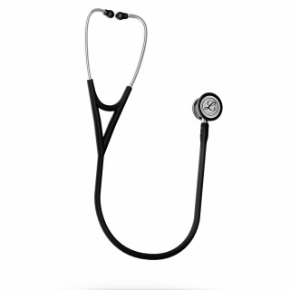 Littmann Cardiology IV negro con tubo satinado y campana acabado espejo