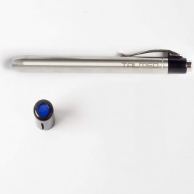 Linterna LED médica de exploración y diagnostico metalica con filtro azul desmontable